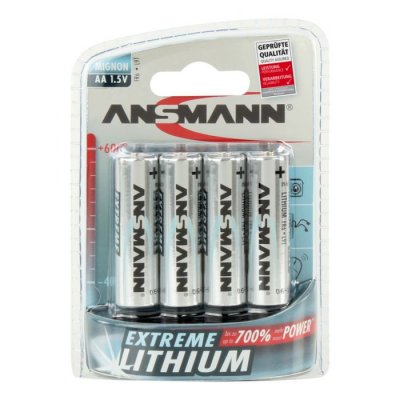 Lithiumt Batteri LR6 AA Blister 4-pack
